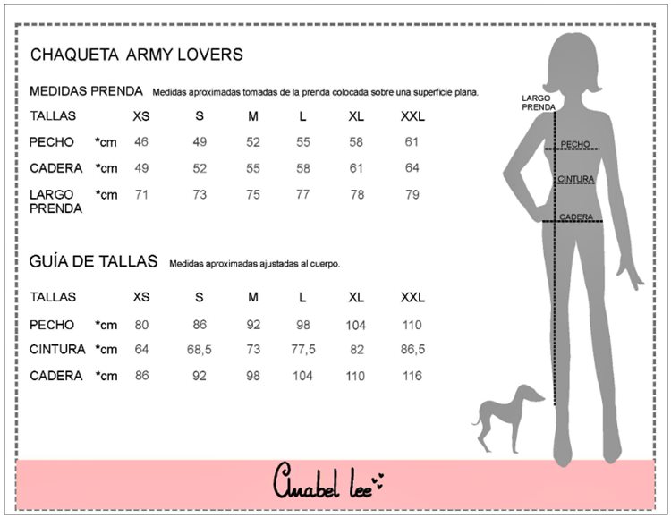 CHAQUETA ARMY LOVERS ANABEL LEE