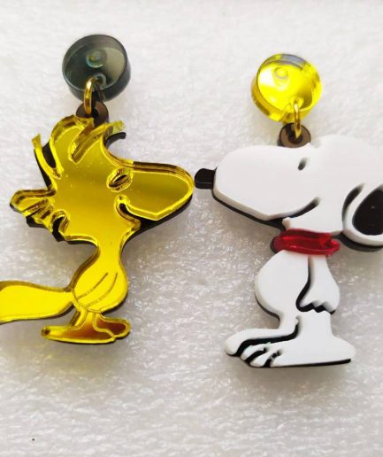 Pendientes mini Snoopy, chocolate complementos