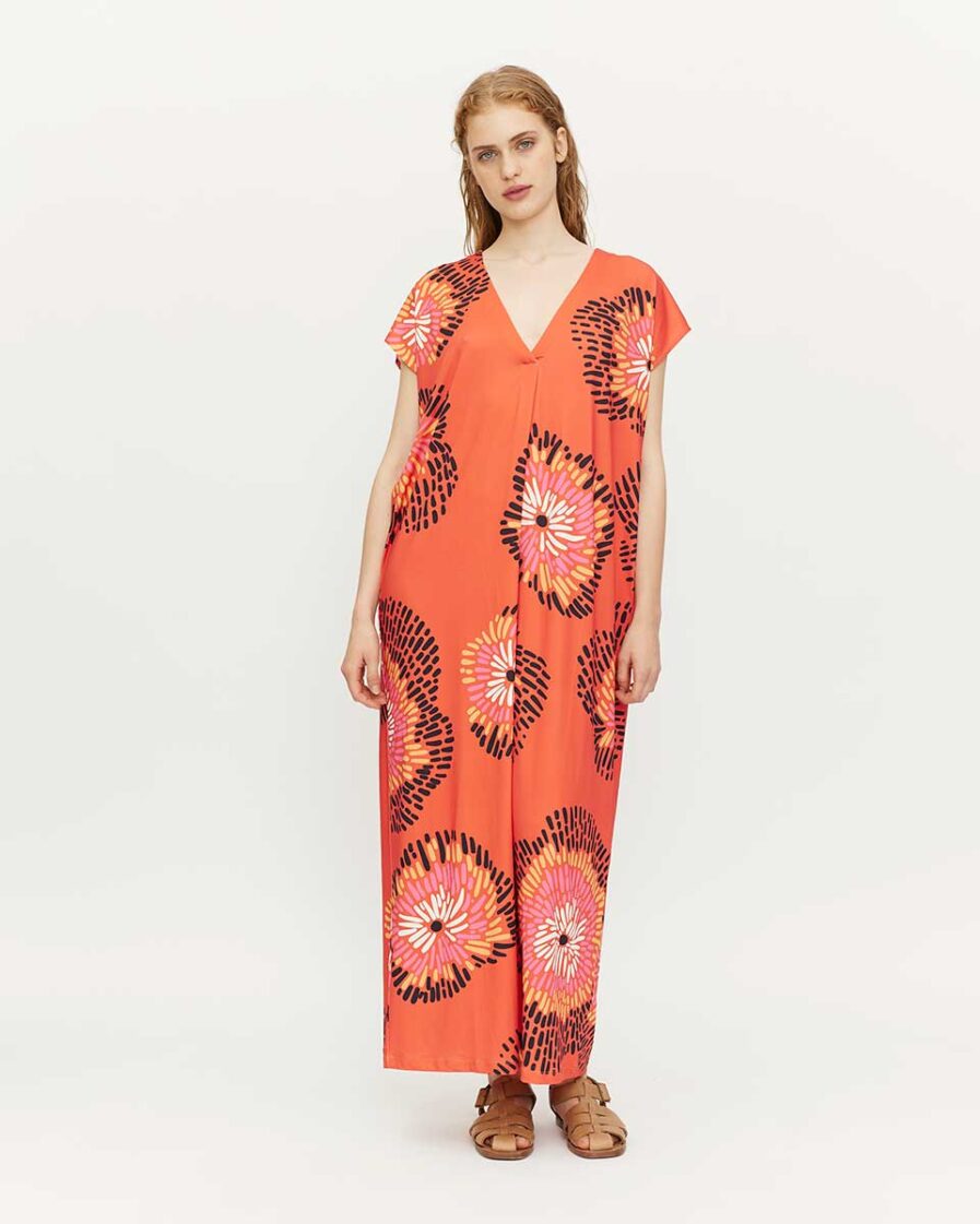 Vestido túnica floral Jacaranda - Compañía Fantástica