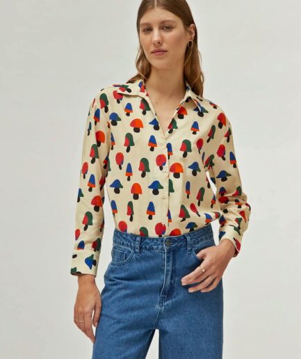 Camisa estampado de setas multicolor - Compañía Fantástica