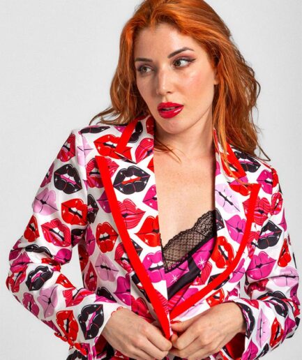 Blazer ribete Keep Calm and Kiss Me - Lolina