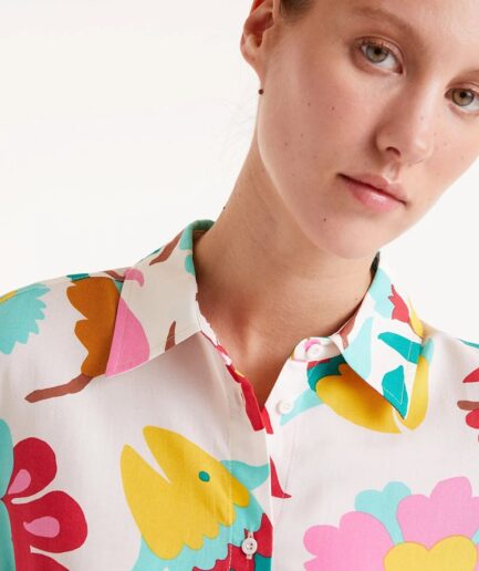 Camisa estampado floral nenúfar - Compañía Fantástica