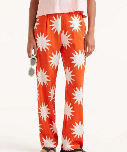 Pantalón largo estampado big sun - Compañía Fantástica
