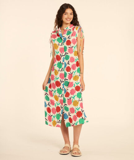 Vestido camisero flores - Pepaloves