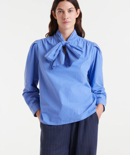 Camisa 100% algodón lazada azul - Compañía Fantástica