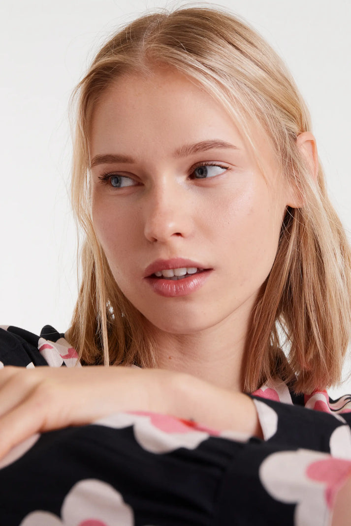 Camisa con estampado sweetheart - Compañía Fantástica (4) Camisa con estampado sweetheart - Compañía Fantástica