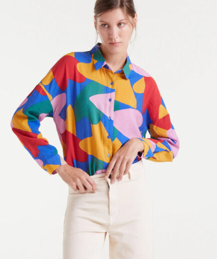 Camisa crepé ligero con estampado cupido - Compañía Fantástica