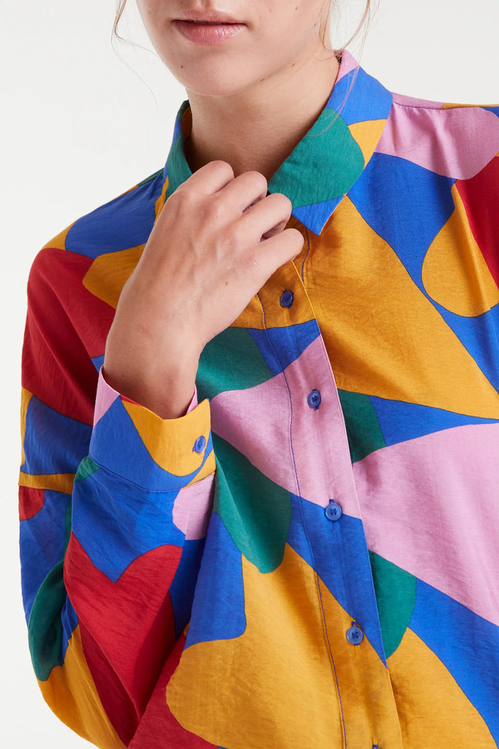 Camisa crepé ligero con estampado cupido - Compañía Fantástica (3) Camisa crepé ligero con estampado cupido - Compañía Fantástica