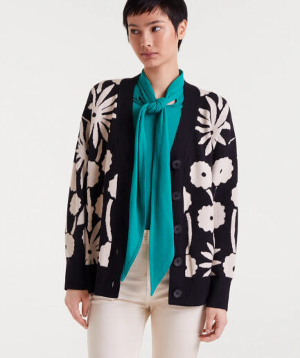 Chaqueta jacquard con estampado tofu - Compañía Fantástica