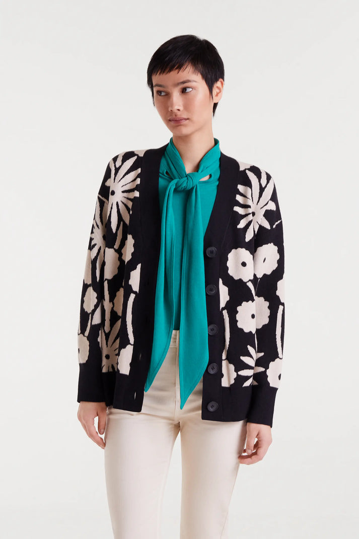 Chaqueta jacquard con estampado tofu - Compañía Fantástica Chaqueta jacquard con estampado tofu - Compañía Fantástica