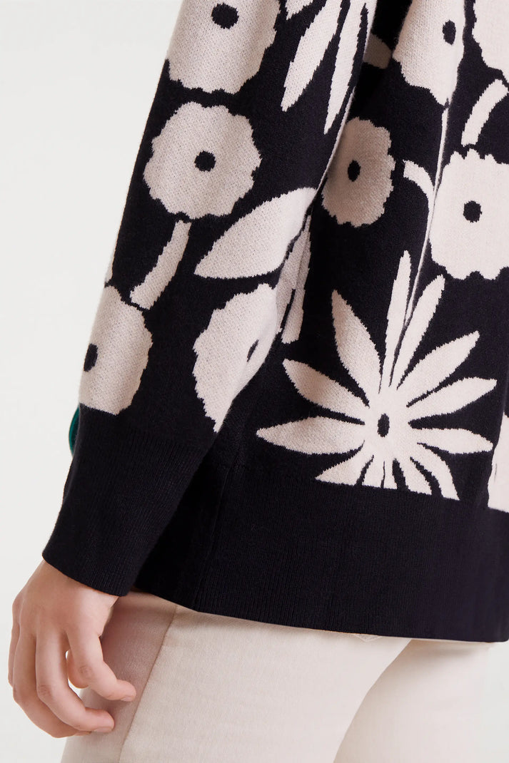 Chaqueta jacquard con estampado tofu - Compañía Fantástica (3) Chaqueta jacquard con estampado tofu - Compañía Fantástica