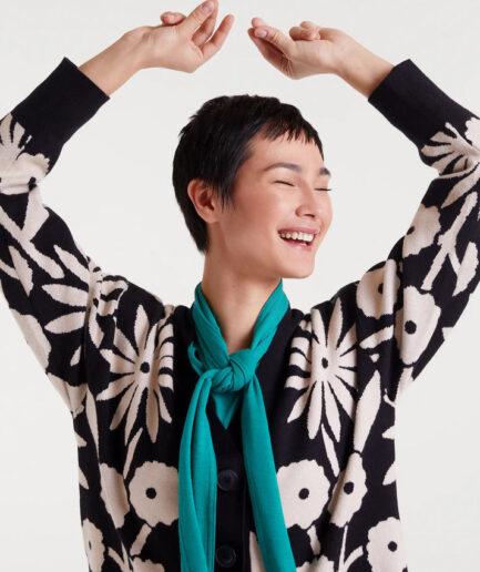 Chaqueta jacquard con estampado tofu - Compañía Fantástica