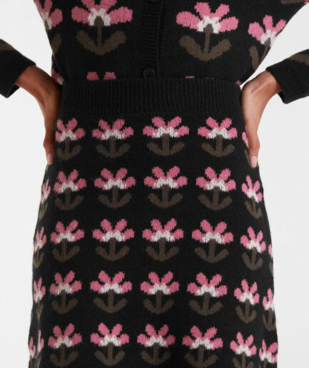 Falda corta jacquard con estampado Baboushka Small - Compañía Fantástica