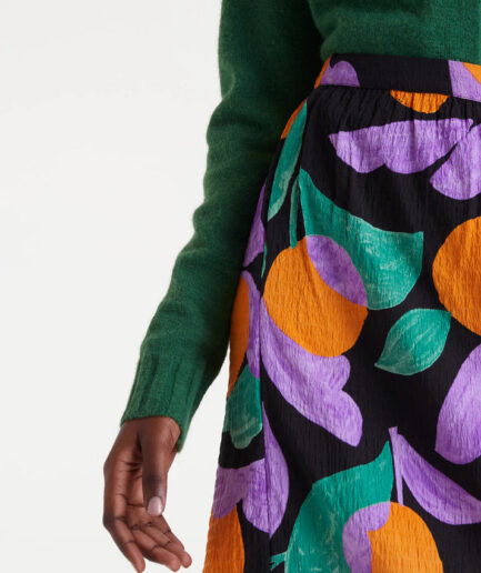 Falda midi con estampado Apricot - Compañía Fantástica