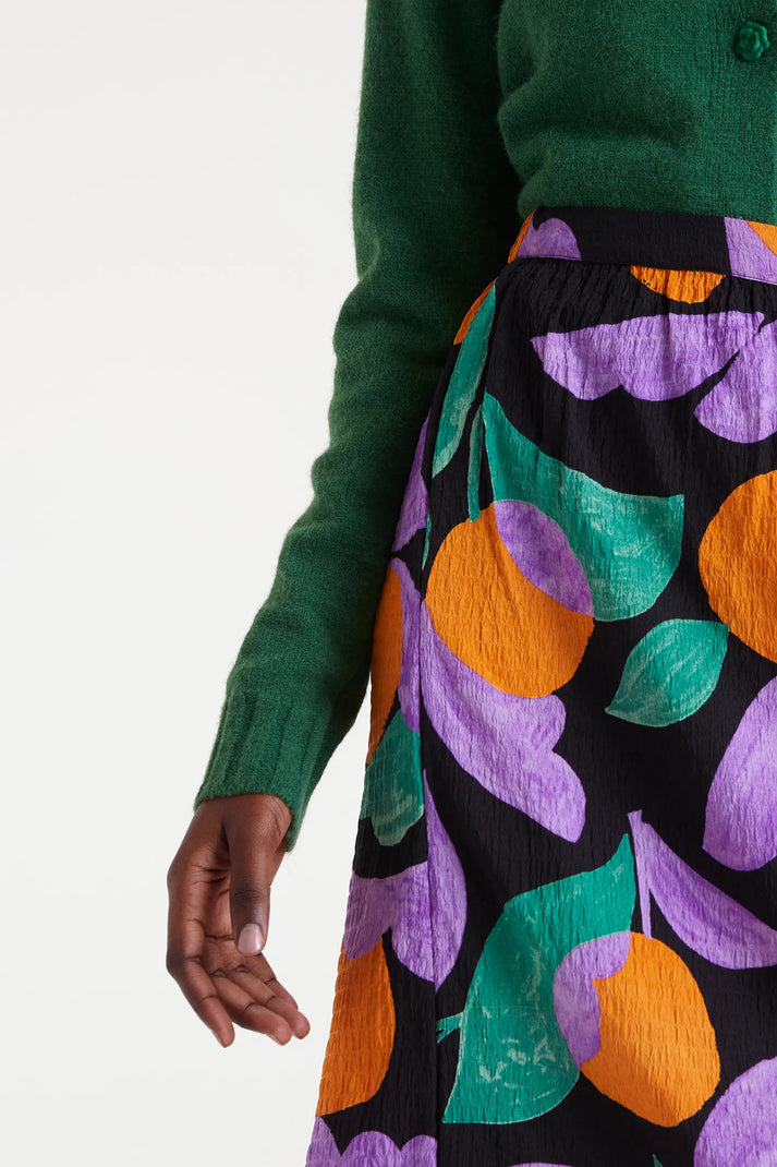 Falda midi con estampado Apricot - Compañía Fantástica (3) Falda midi con estampado Apricot - Compañía Fantástica