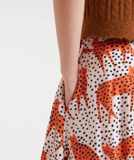 Falda midi con estampado Tano - Compañía Fantástica