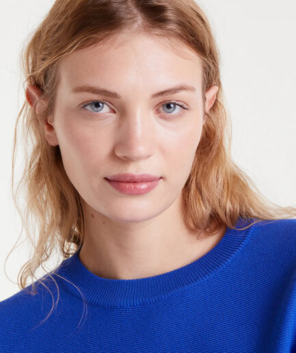 Jersey de punto evasé azul - Compañía Fantástica