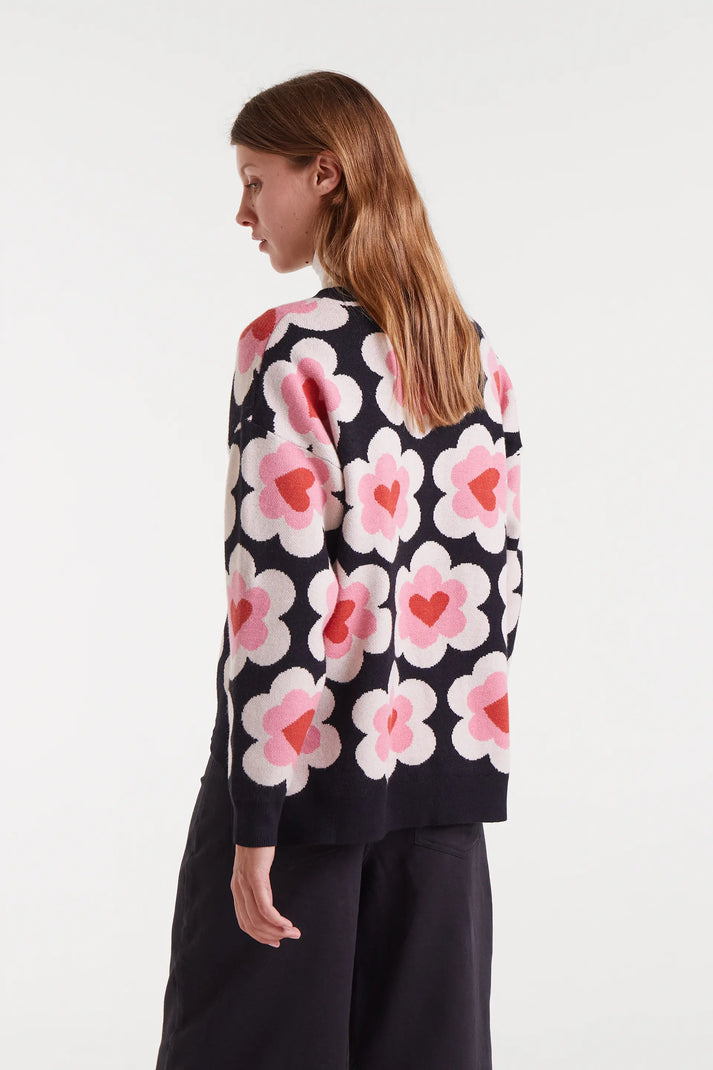 Jersey de punto jacquard con estampado SweetHeart - Compañía Fantástica (2) Jersey de punto jacquard con estampado SweetHeart - Compañía Fantástica