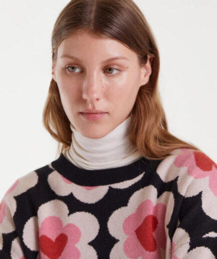 Jersey de punto jacquard con estampado SweetHeart - Compañía Fantástica