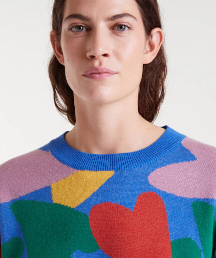 Jersey de punto jacquard con estampado cupido - Compañía Fantástica