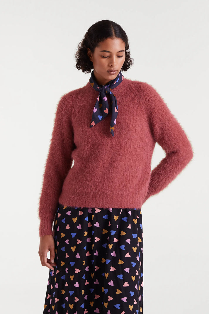 Jersey punto con textura rosa - Compañía Fantástica Jersey punto con textura rosa - Compañía Fantástica