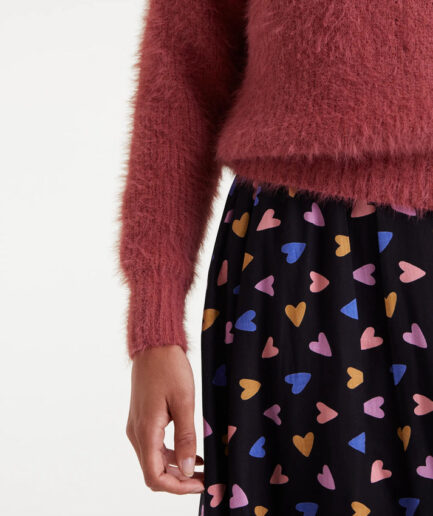 Jersey punto con textura rosa - Compañía Fantástica