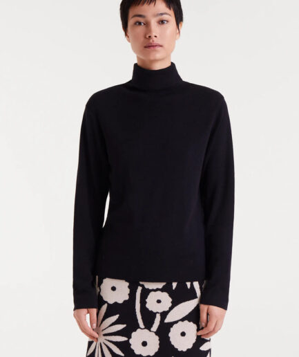 Top de punto fino negro - Compañía Fantástica