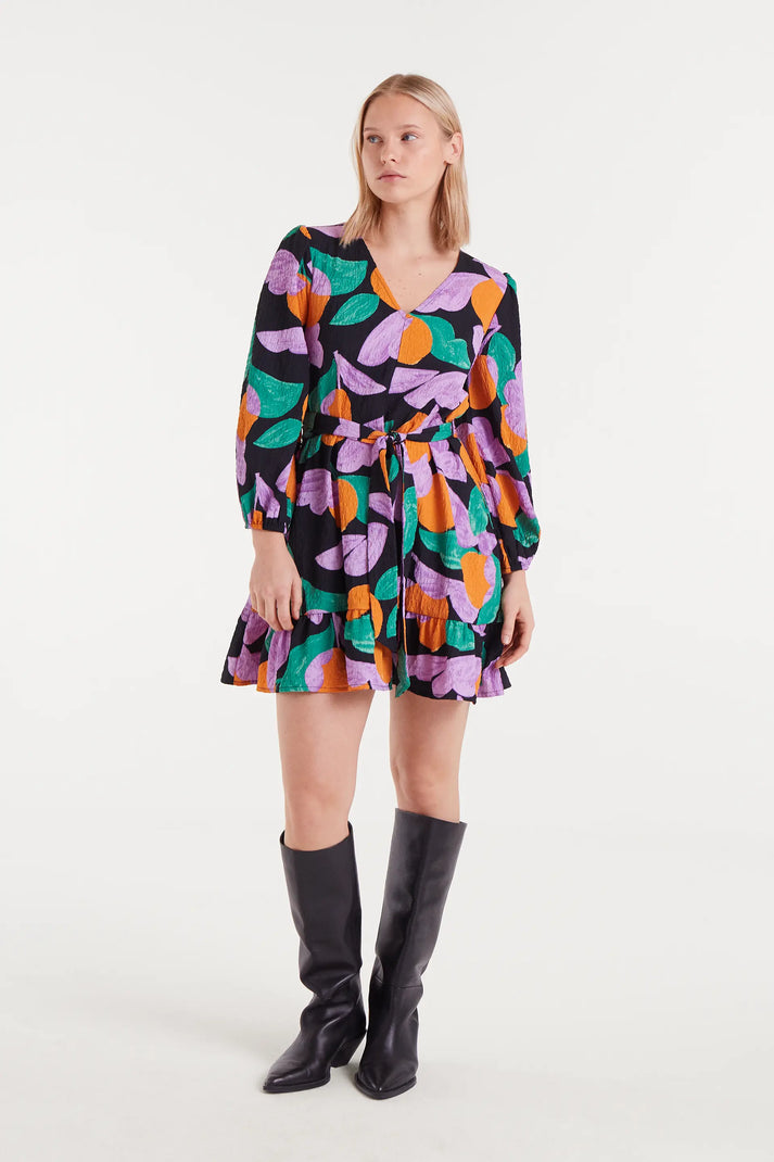 Vestido corto con estampado Apricot - Compañía Fantástica Vestido corto con estampado Apricot - Compañía Fantástica