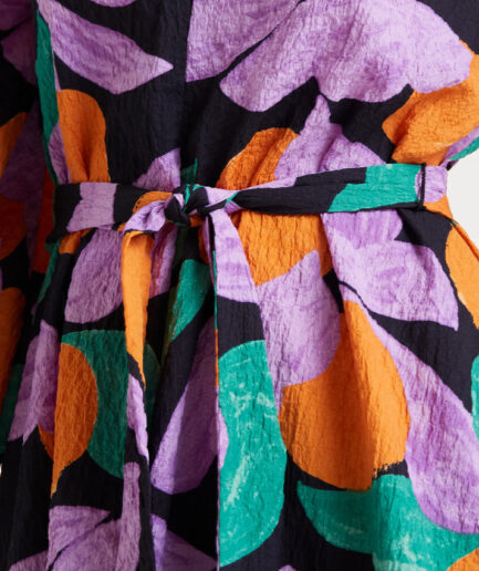 Vestido corto con estampado Apricot - Compañía Fantástica