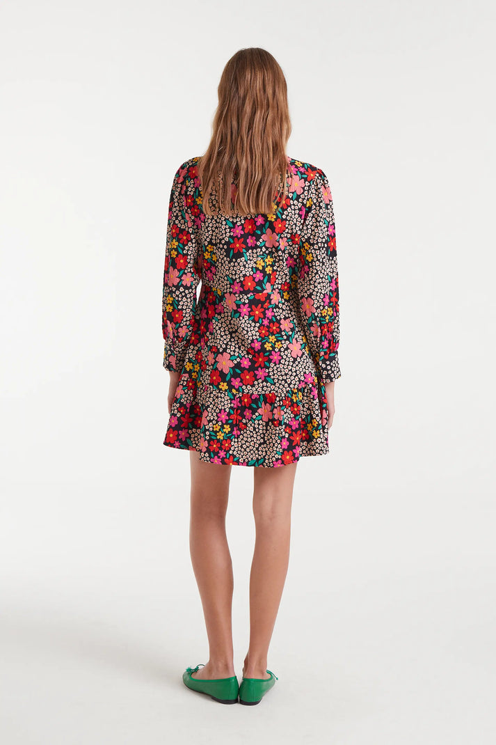 Vestido corto con estampado giardino - Compañía Fantástica (2) Vestido corto con estampado giardino - Compañía Fantástica