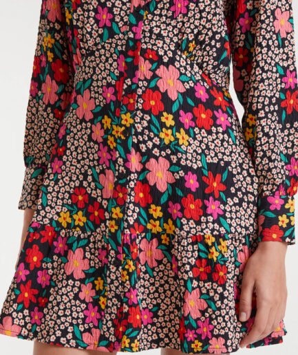 Vestido corto con estampado giardino - Compañía Fantástica