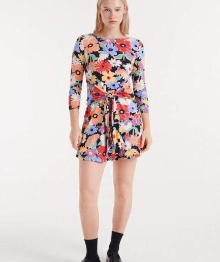 Vestido corto con estampado hampton big - Compañía Fantástica