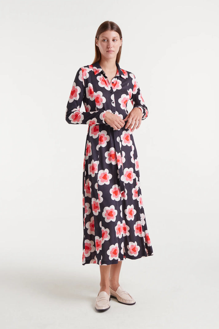 Vestido largo con estampado SweetHeart - Compañía Fantástica Vestido largo con estampado SweetHeart - Compañía Fantástica