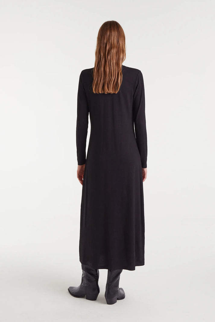 Vestido largo con estampado big tulip - Compañía Fantástica (2) Vestido largo con estampado big tulip - Compañía Fantástica