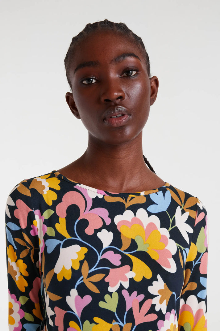 Vestido midi con estampado Baboushka - Compañía Fantástica (2) Vestido midi con estampado Baboushka - Compañía Fantástica