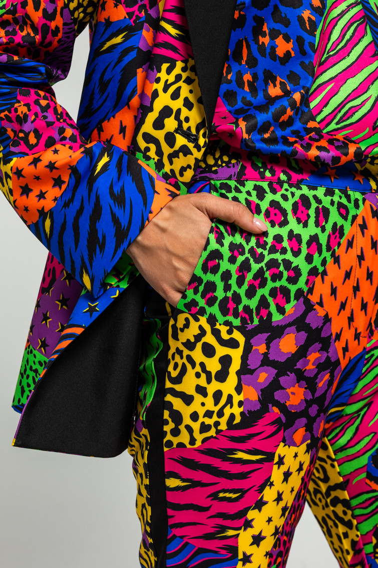 Pantalón pitillo de estampado variado de animal print - Lolina (4) Pantalón pitillo de estampado variado de animal print - Lolina