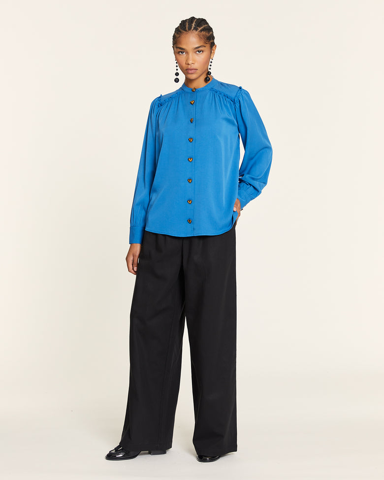 Pantalón tencel con pinzas negro - Pepaloves. Pantalón tencel con pinzas negro - Pepaloves.