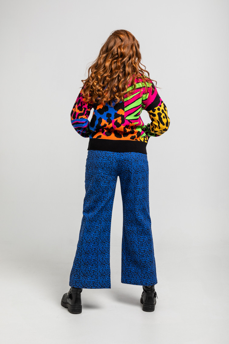 Suéter Sencillo Tejido De Estampado Variado De Animal Print - Lolina (1) Suéter Sencillo Tejido De Estampado Variado De Animal Print - Lolina