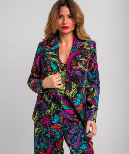 Blazer entallada de serpientes veneno - Lolina