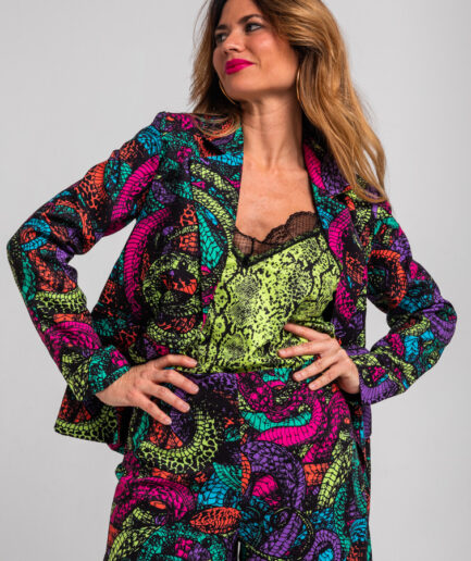 Blazer entallada de serpientes veneno - Lolina