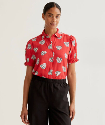 Camisa con estampado Harmony Red - Compañía Fantástica