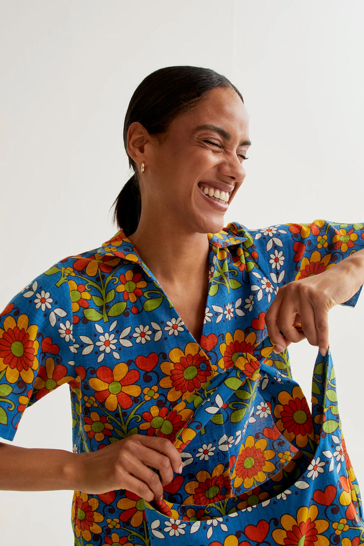 Camisa con estampado garden - Compañía Fantástica (4) Camisa con estampado garden - Compañía Fantástica