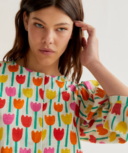 Camisa con estampado tulipa - Compañía Fantástica