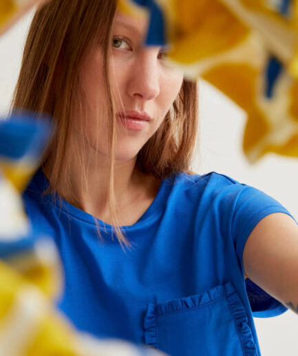 Camiseta básica azul - Compañía Fantástica