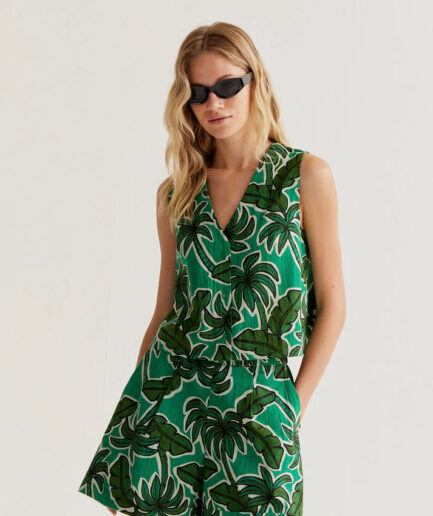 Chaleco con estampado Palm Tree - Compañía Fantástica