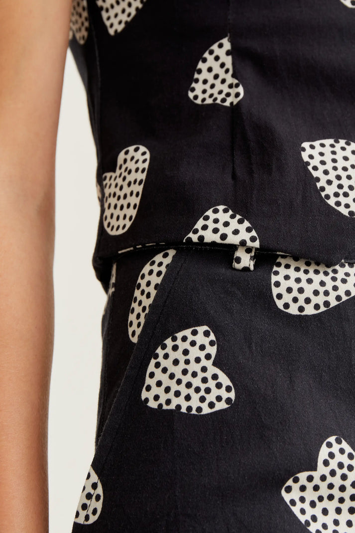 Pantalón con estampado Harmony Black - Compañía Fantástica (3) Pantalón con estampado Harmony Black - Compañía Fantástica