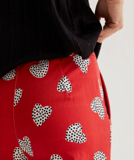 Pantalón con estampado Harmony Red - Compañía Fantástica