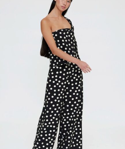 Pantalón con estampado de puntos negro y blanco - Wild Pony