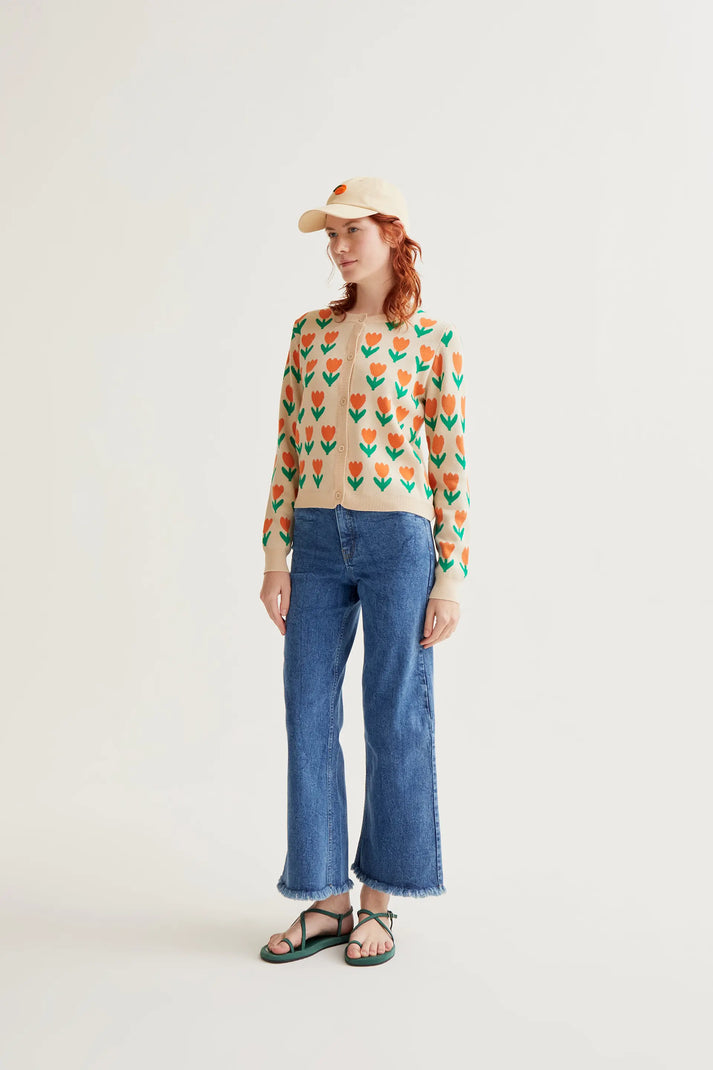 Pantalón vaquero azul con con bajo raw-cut - Compañía Fantástica Pantalón vaquero azul con con bajo raw-cut - Compañía Fantástica