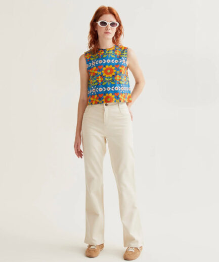 Pantalón vaquero blanco - Compañía Fantástica